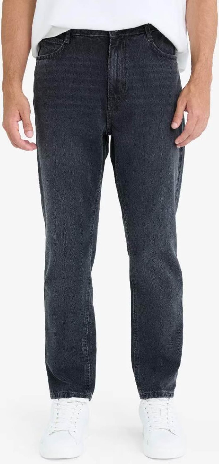 DeFacto Slim Fit Normal Bel Dar Paça Jean Pantolon D8587AX25AU görsel 4