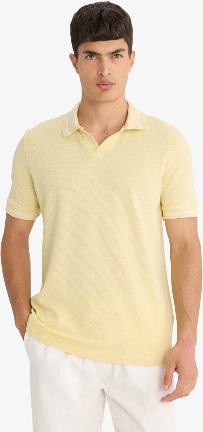 DeFacto Regular Fit Polo Yaka Bubble Kısa Kollu Tişört F6265AX25SM görsel 3