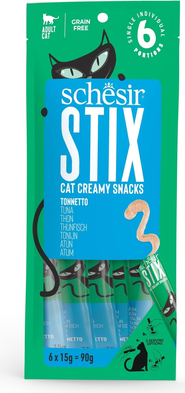 Die Grup Schesir Stix Ton Balıklı Krem Ödül Maması 6X15G