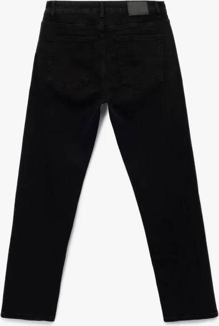 Koton Normal Bel Pamuklu Straight Fit Jean Pantolon - Mark Jean görsel 5