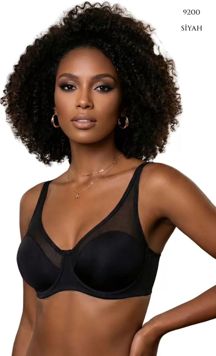 Melonika Tül Kaplı Soft C-Cup Sütyen Kadın 9200 görsel 2