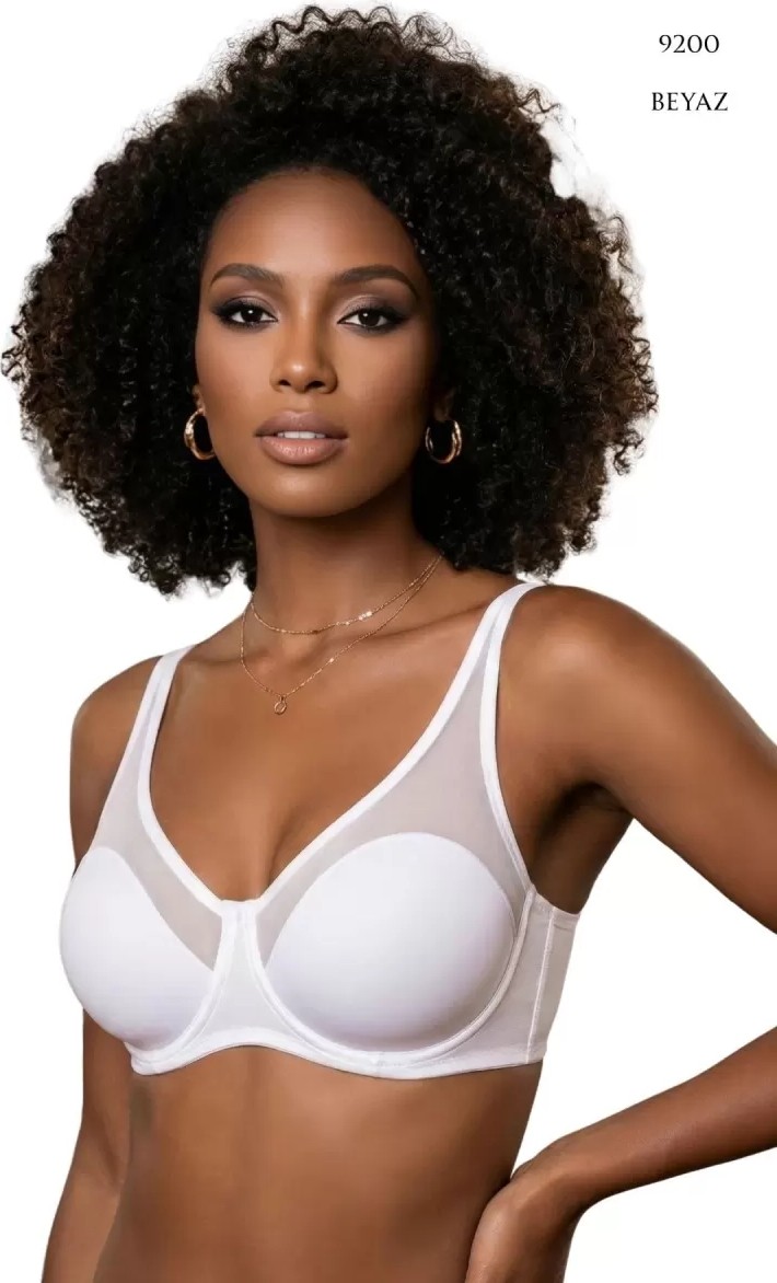 Melonika Tül Kaplı Soft C-Cup Sütyen Kadın 9200