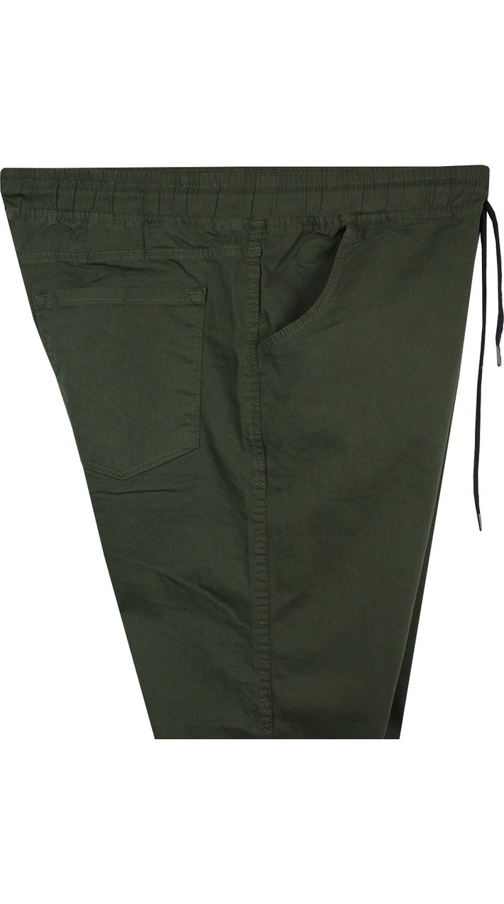 Maruf Shop Erkek Büyük Beden 100 KILO-180 Kilo Arası Için Uygun Bağcıklı Gabardin Pantolon Siyah görsel 7
