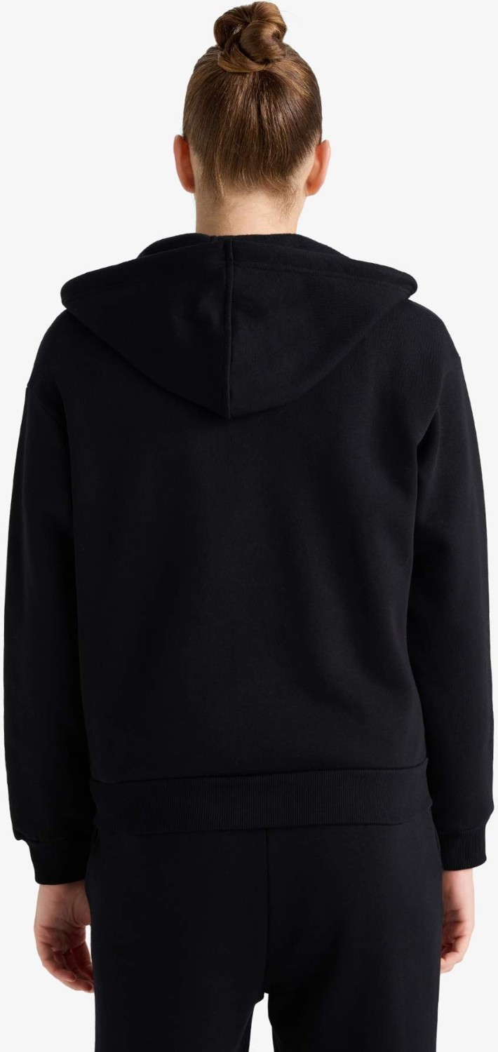 DeFacto Relax Fit Kapüşonlu Cepli Basic Fermuarlı Sweatshirt C1809AX25AU görsel 6