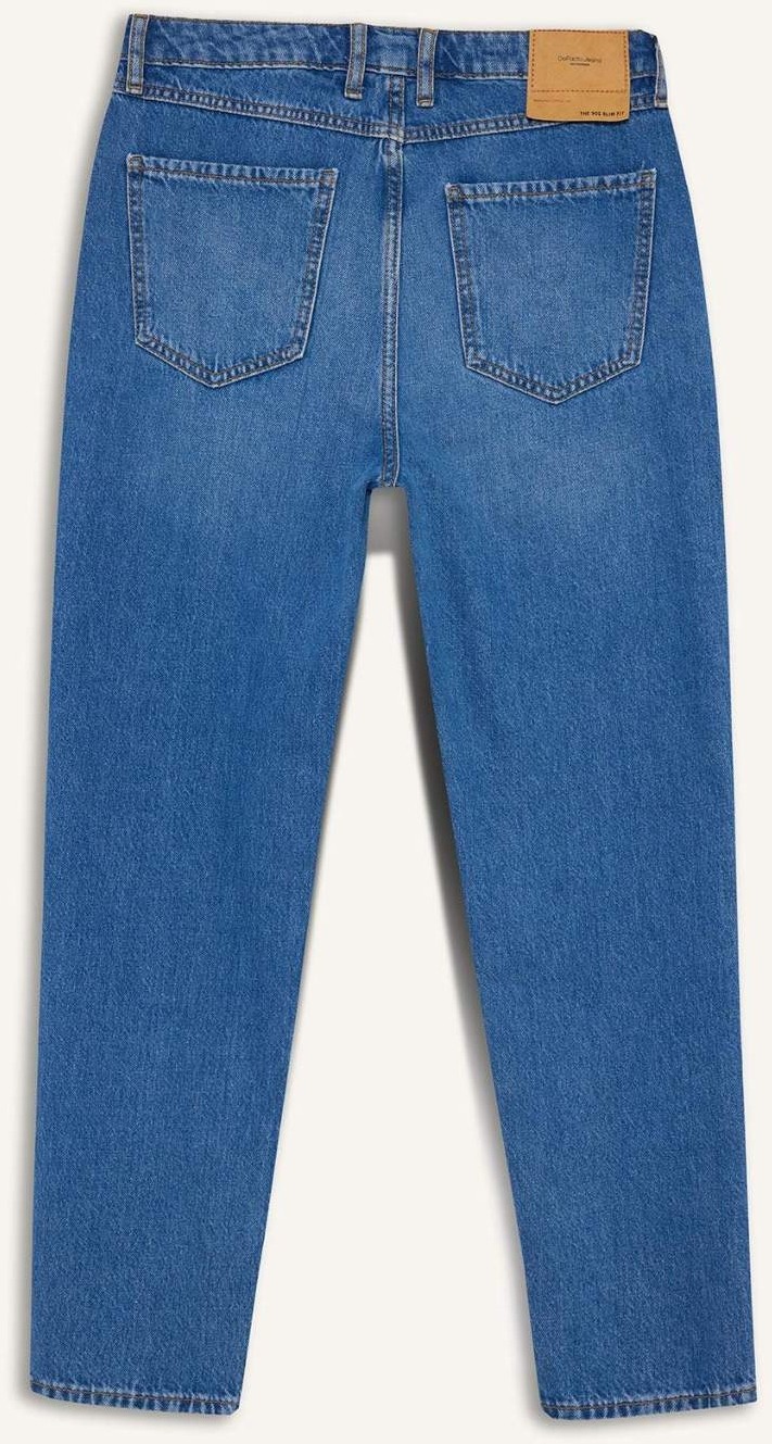 DeFacto Slim Fit Normal Bel Dar Paça Jean Pantolon D8602AX26SP görsel 8