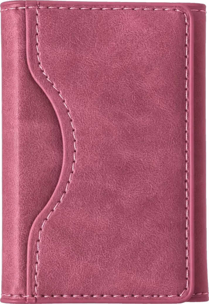 TeknoKapsül Tema Magsafe Deri Kartlık - Pembe