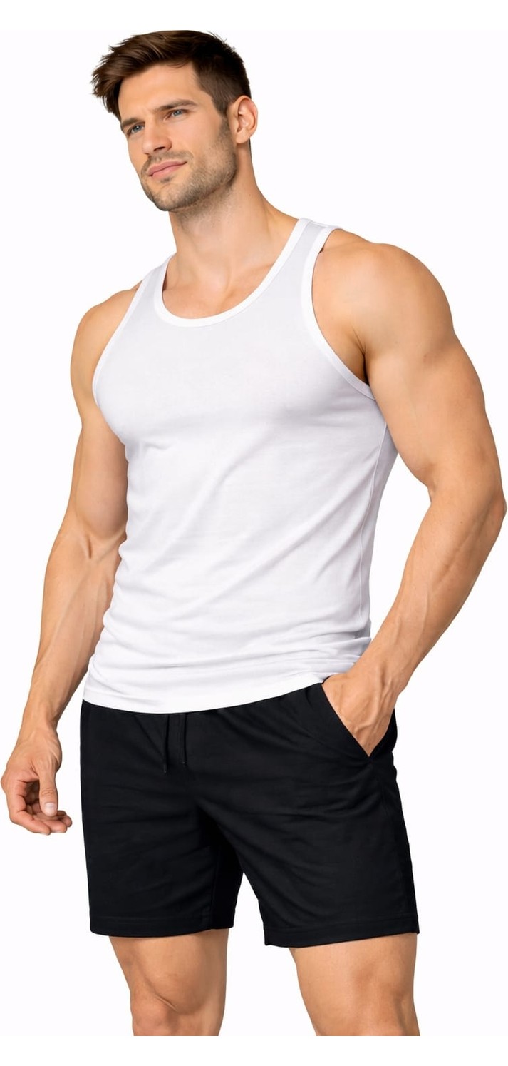 Castellotex Erkek Slim Fit Atlet görsel 2