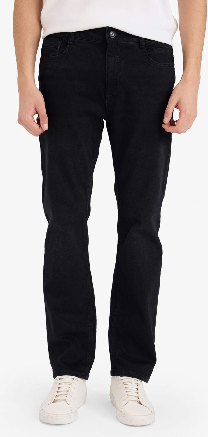 DeFacto Sergio Regular Fit Normal Bel Boru Paça Jean Pantolon W6868AZ26SP görsel 3
