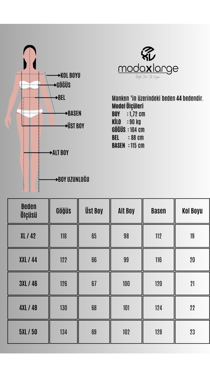 Koza Butik Kadın Büyük Beden Kısa Kollu Yanı Etiket Detaylı Eşofman Takımı 8270-26 görsel 4