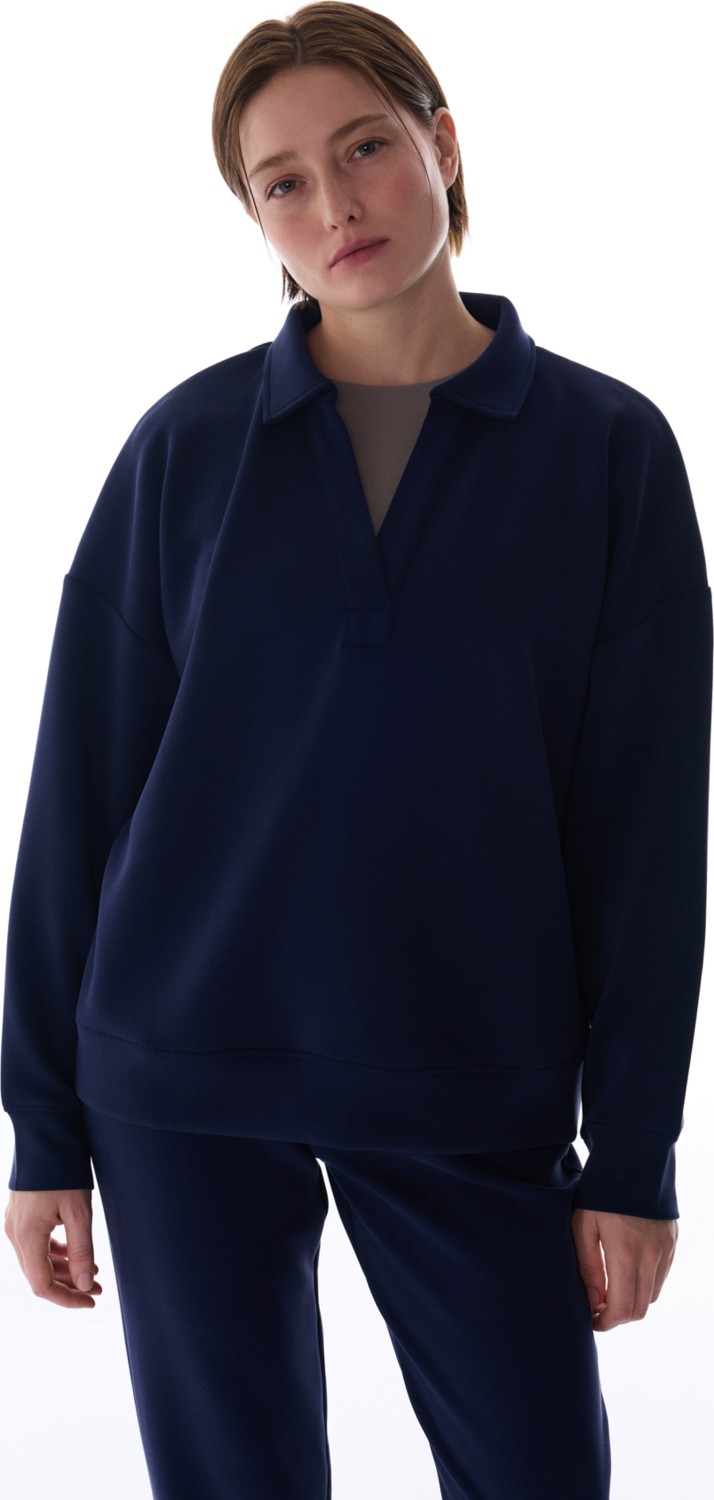 Penti Lacivert Polo Yaka Modal Sweatshirt