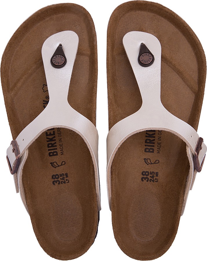 Birkenstock Gizeh Bf Kadın Ekru Terlik görsel 4