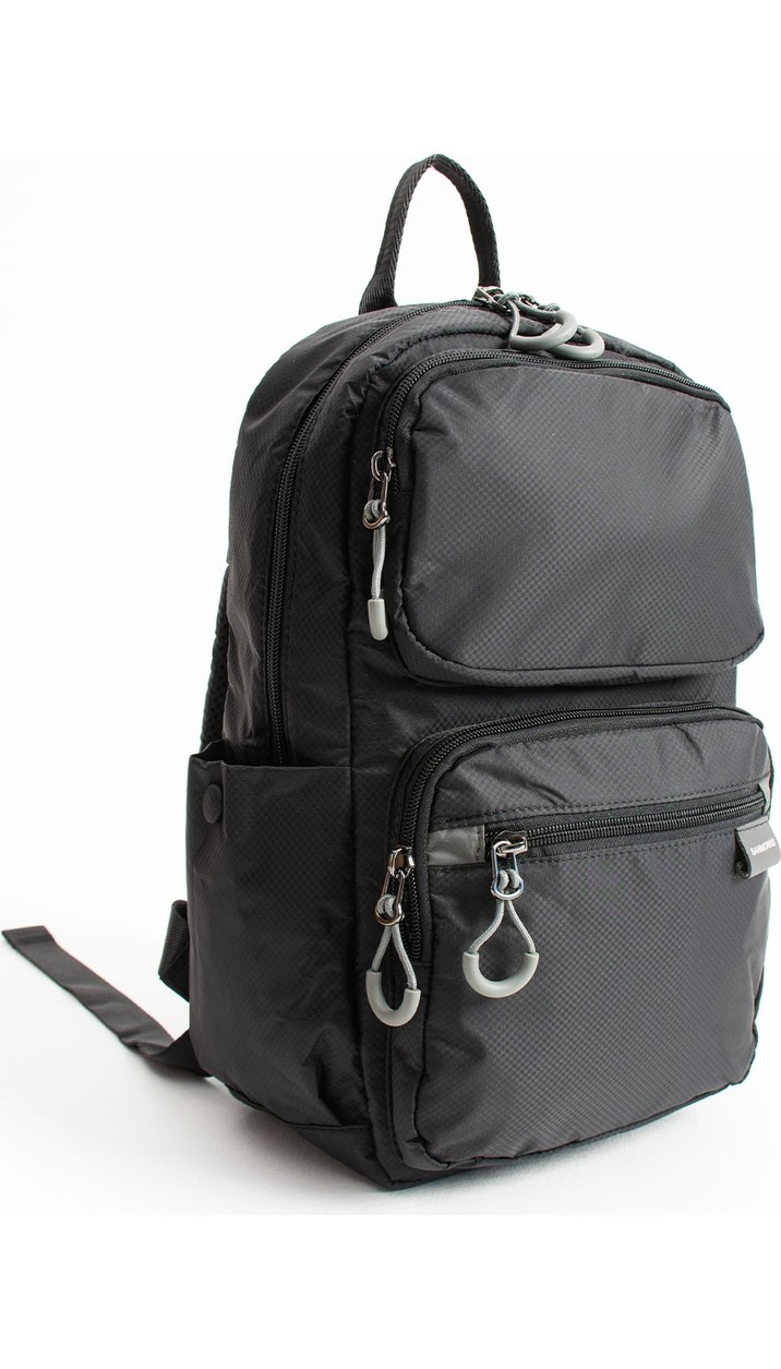 Sanmorris Unisex Suya Dayanıklı Paraşüt Kumaş 5 Bölmeli Laptop Bölmeli Seyahat ve Okul Çantası 6032 görsel 2