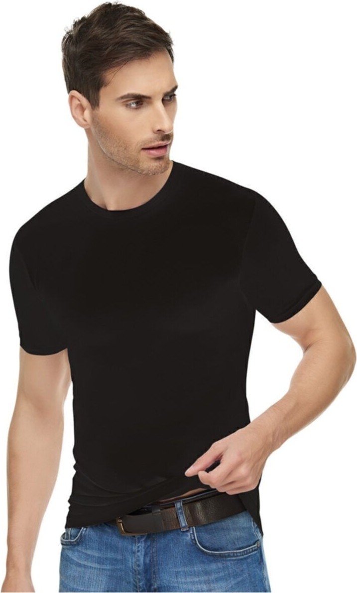 Tutku Elit 3'lü Paket 0 Yaka Erkek Fanila-Siyah-2xl