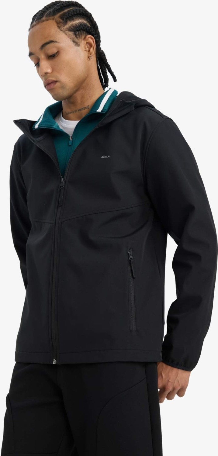 DeFacto Sıcak Tutan Rüzgar Geçirmez Su İtici Softshell Yağmurluk A2122AX25AU görsel 8