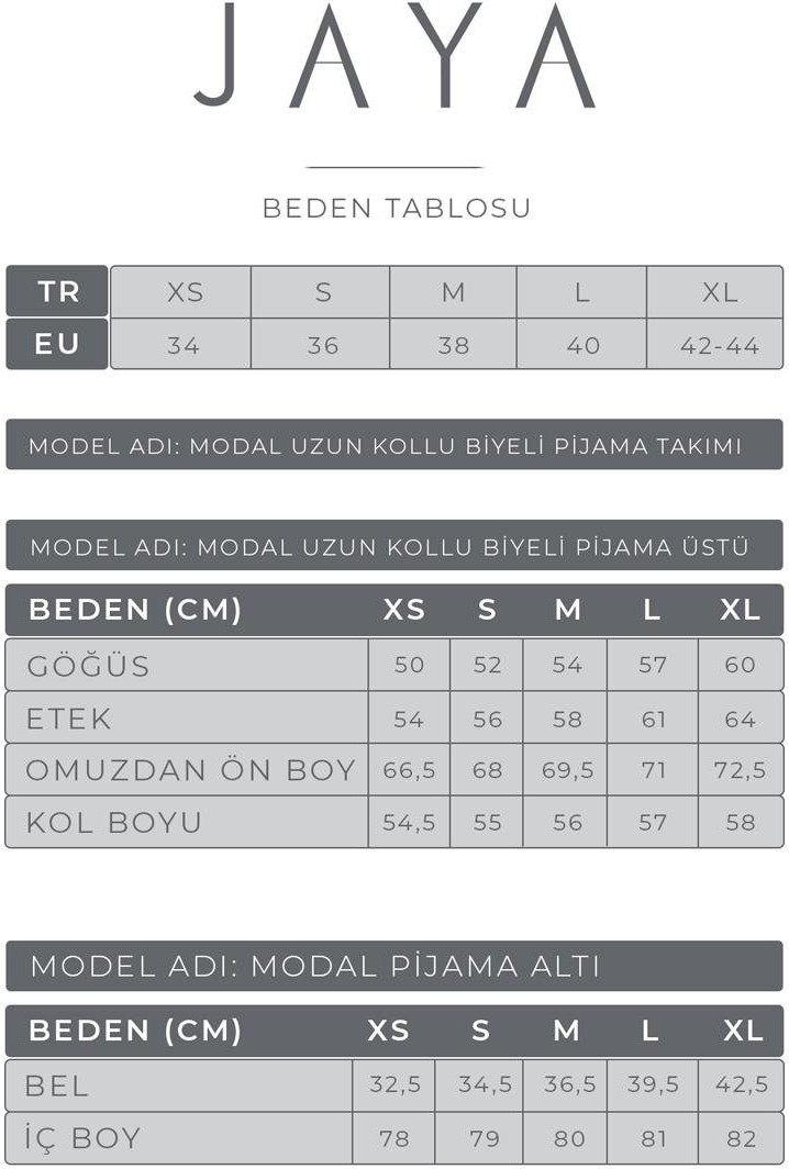 Jaya Modal Biyeli Uzun Kollu Pijama Takımı / Haki Yeşili görsel 7