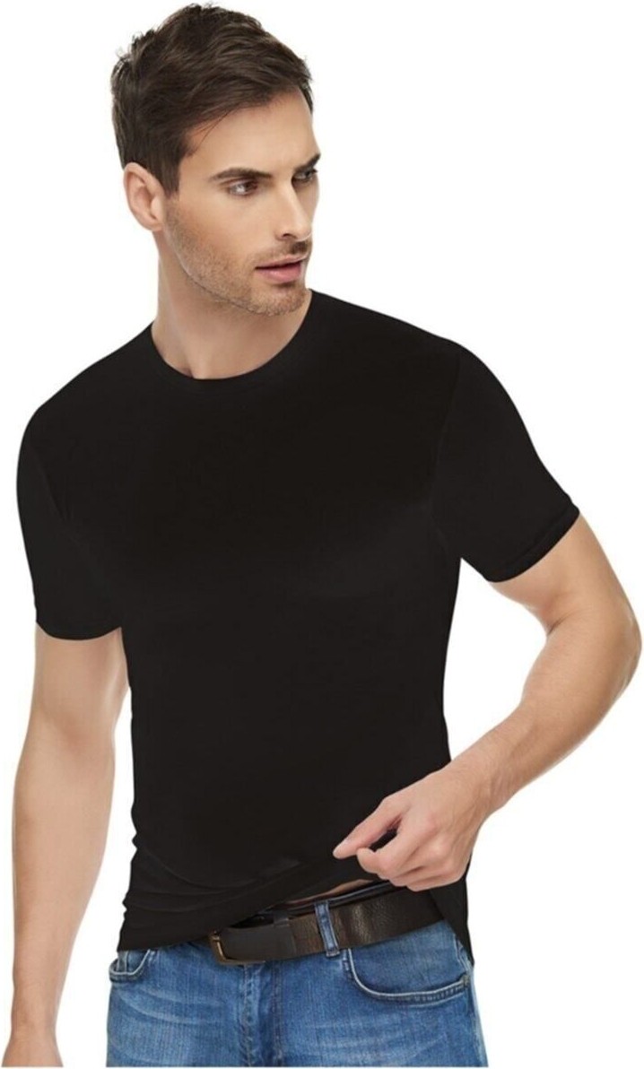 Tutku Elit 2'li Paket Siyah Lüx Elastan Sıfıryaka Erkek Body-Siyah-Xl