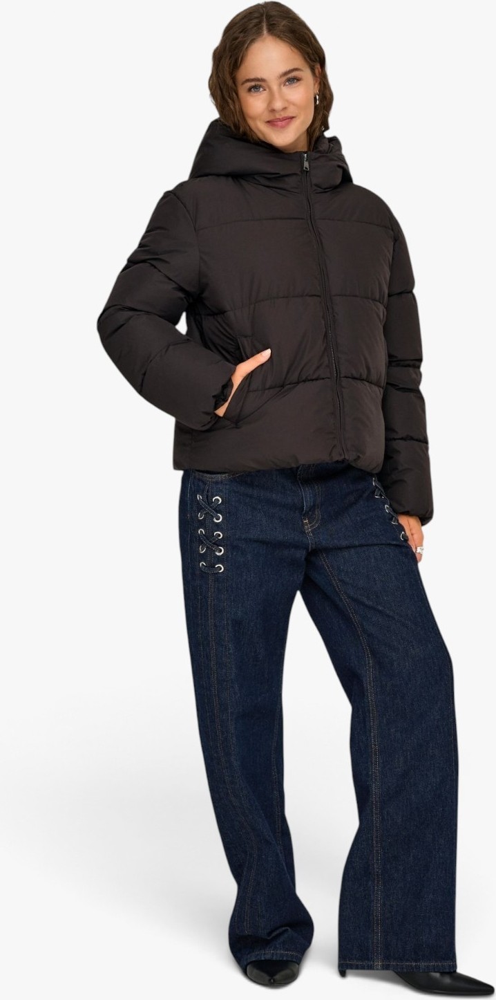 Only Onljuta Short Puffer Otw Noos Kadın Kahverengi Mont - 15365799 görsel 4
