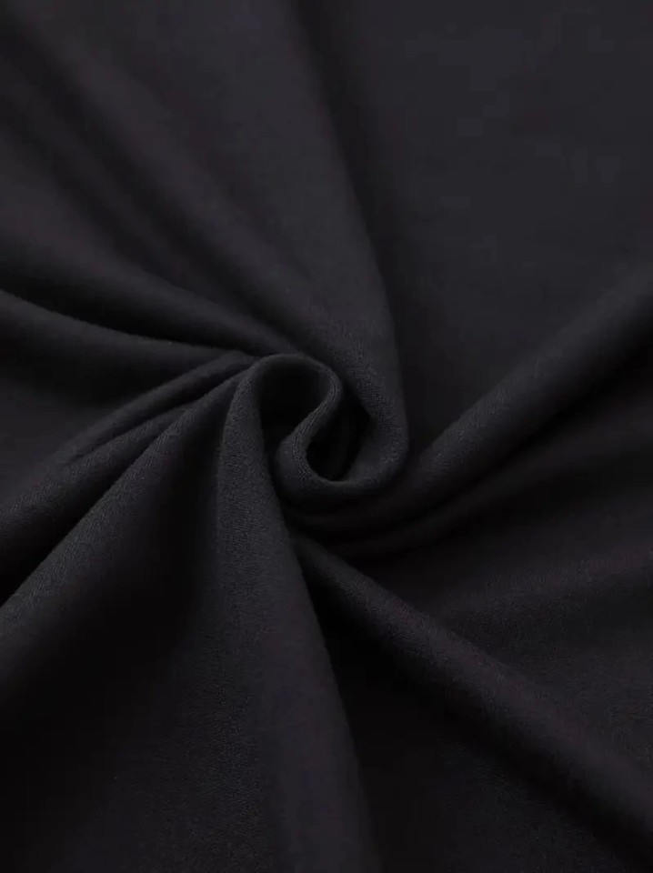 Trend Cojans Baskılı Oversize Bisiklet Yaka T-Shirt - Siyah görsel 2