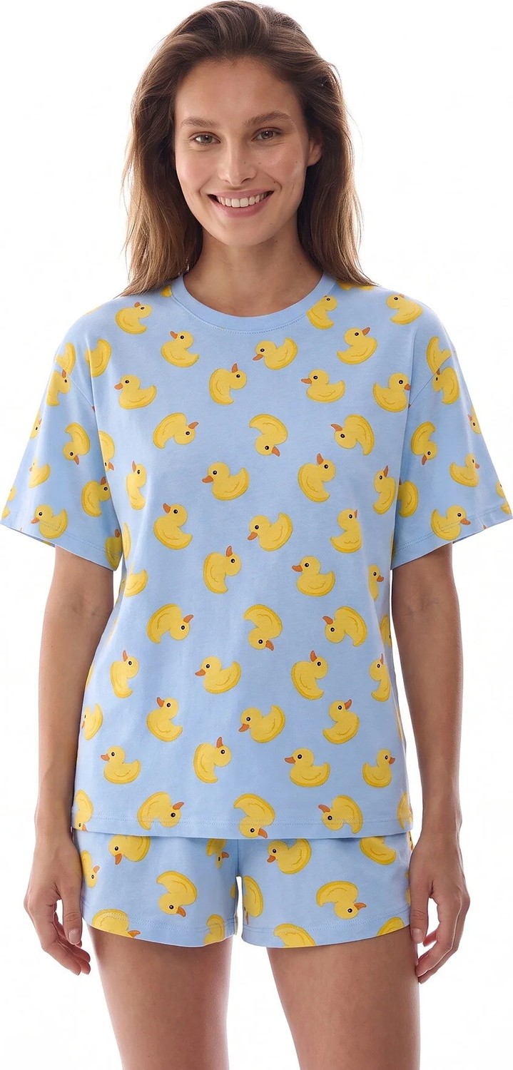 Penti Mavi Cuteness Kısa Kollu Şort Pijama Takımı
