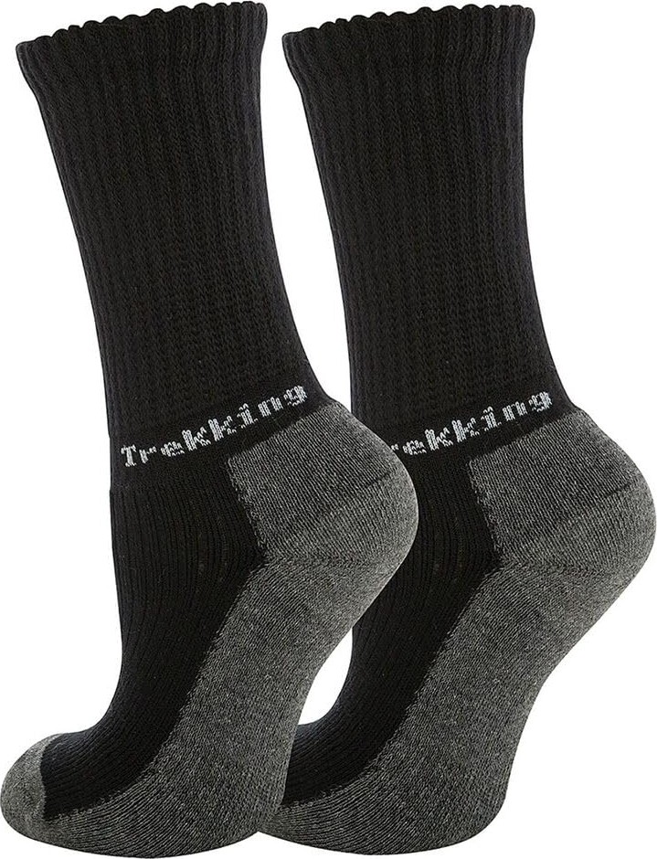 Aesco Thermoform Trekking Extra Dolgulu, Darbe Emici Kışlık Unisex Çocuk Çorap, 3'lü Paket, Siyah, 27-30 Beden görsel 3