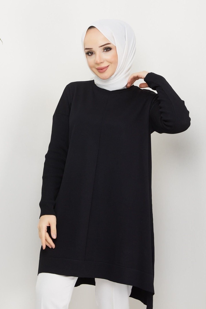 Pamuk Butik Kadın Merserize Triko Kazak Tunik görsel 6