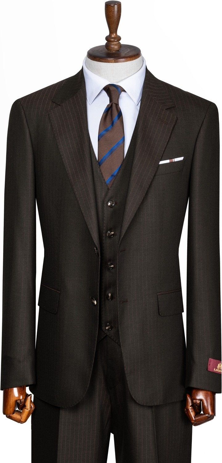 İlayda Emir Luxury, Blazer, Slim Fit, Çizgili, Erkek Takım Elbise görsel 5