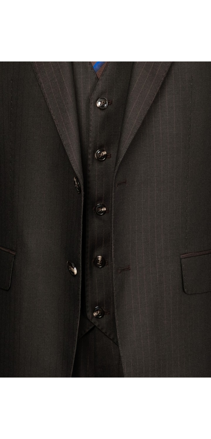 İlayda Emir Luxury, Blazer, Slim Fit, Çizgili, Erkek Takım Elbise görsel 6