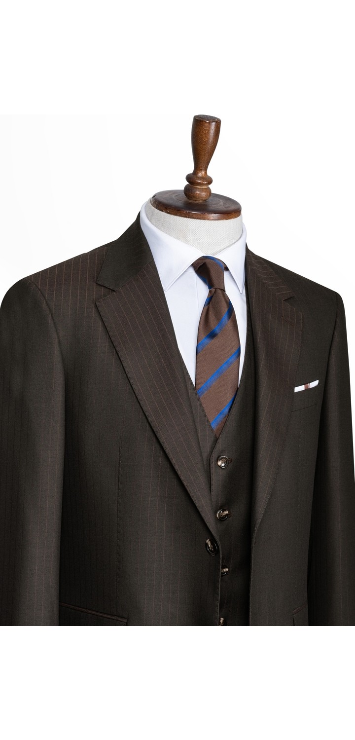 İlayda Emir Luxury, Blazer, Slim Fit, Çizgili, Erkek Takım Elbise görsel 7