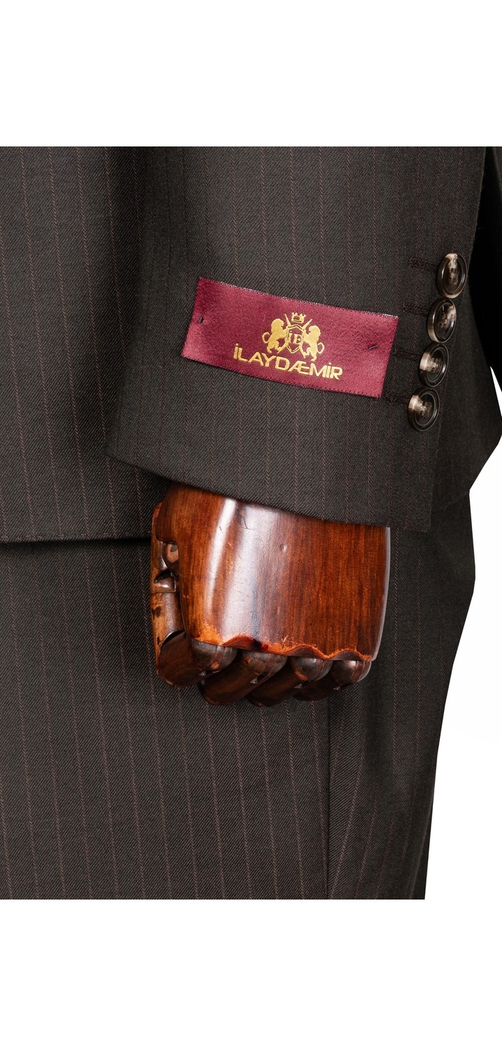 İlayda Emir Luxury, Blazer, Slim Fit, Çizgili, Erkek Takım Elbise görsel 8