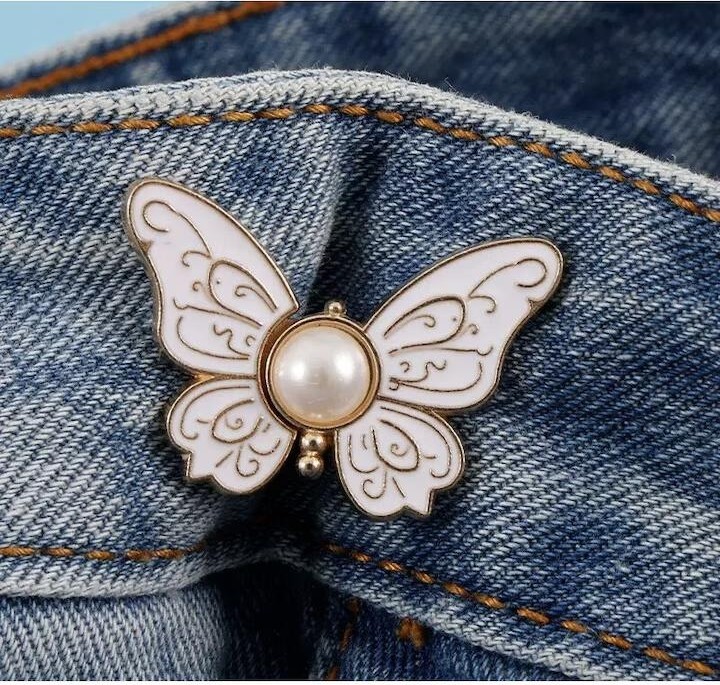 Gucso Kelebek Model Pantolon Beli Daraltma Aparatı, Kemer, Broş, Kelebekli Pantolon Beli Daraltma Çıtçıtı görsel 7