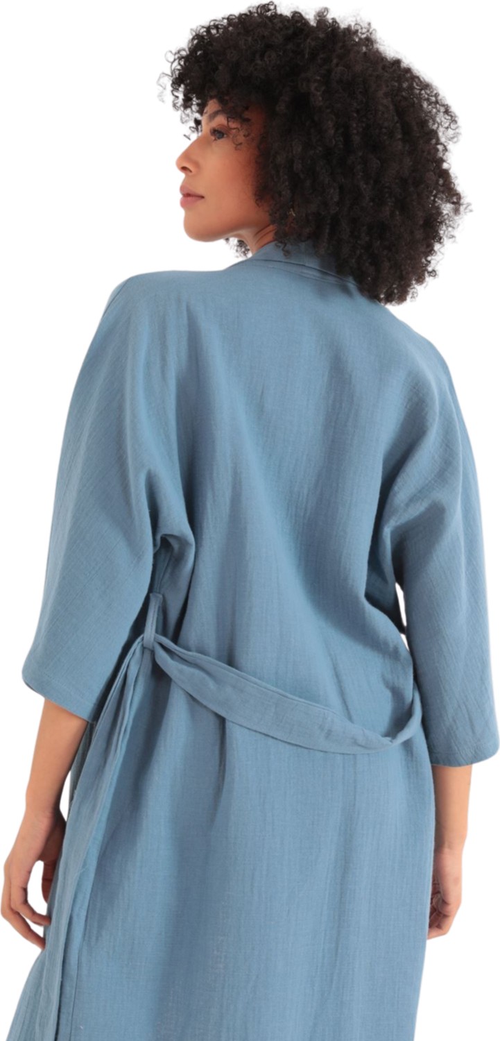 Stylmenplus Kimono Üst - Indi̇go görsel 2