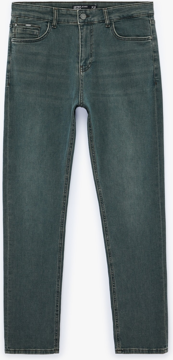 Koton Normal Bel Pamuklu Slim Fit Jean Pantolon - Brad Jean görsel 5