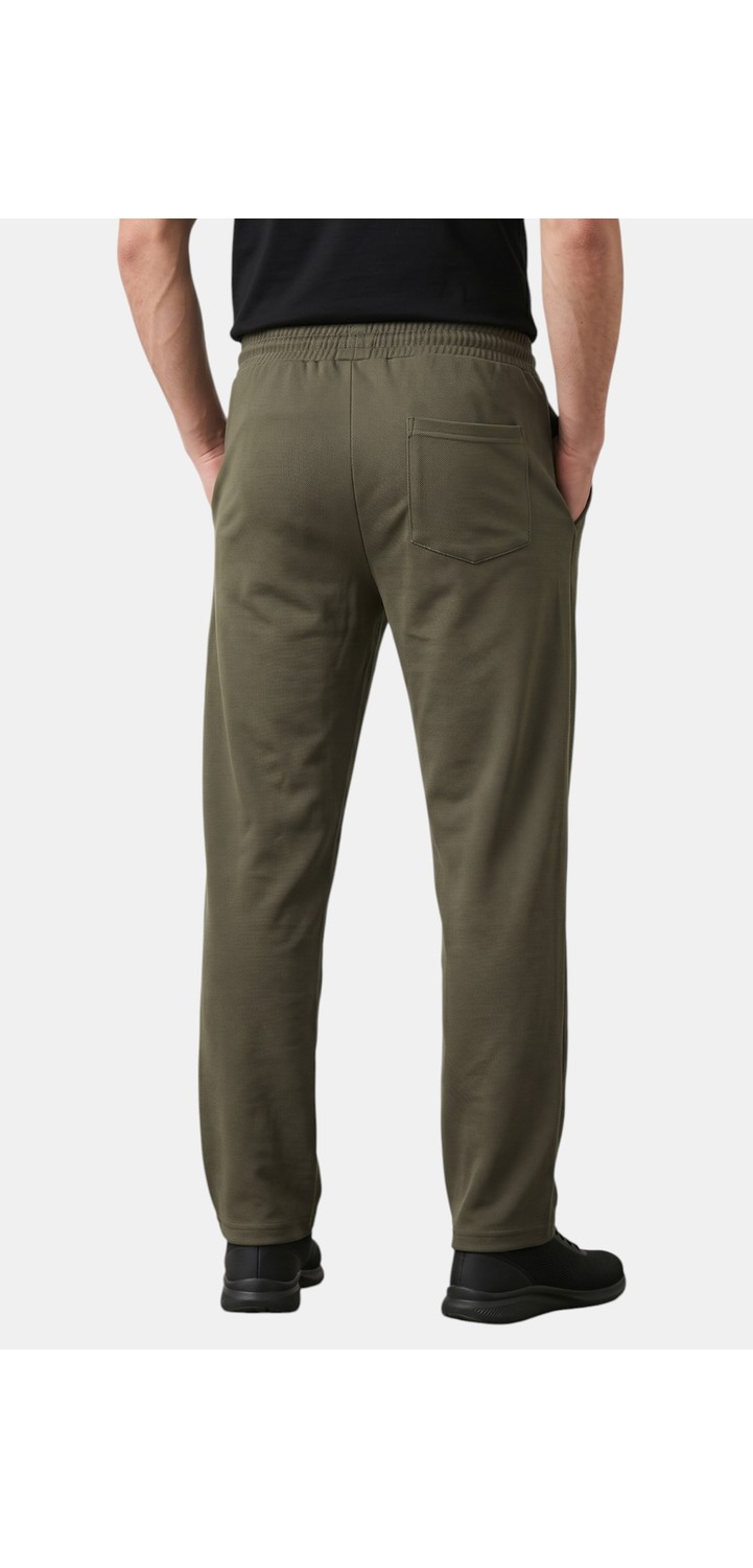 RizzUP Beyaz Baggy Style Likralı Lastikli Ipli Erkek Spor Pantolon 2600262 görsel 4