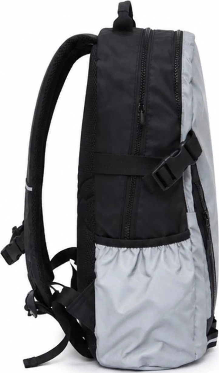 Umbro Yuki Backpack Gri Su Itici, Reflektörlü Spor Sırt Çantası, Okul Çantası - TT0022 görsel 4