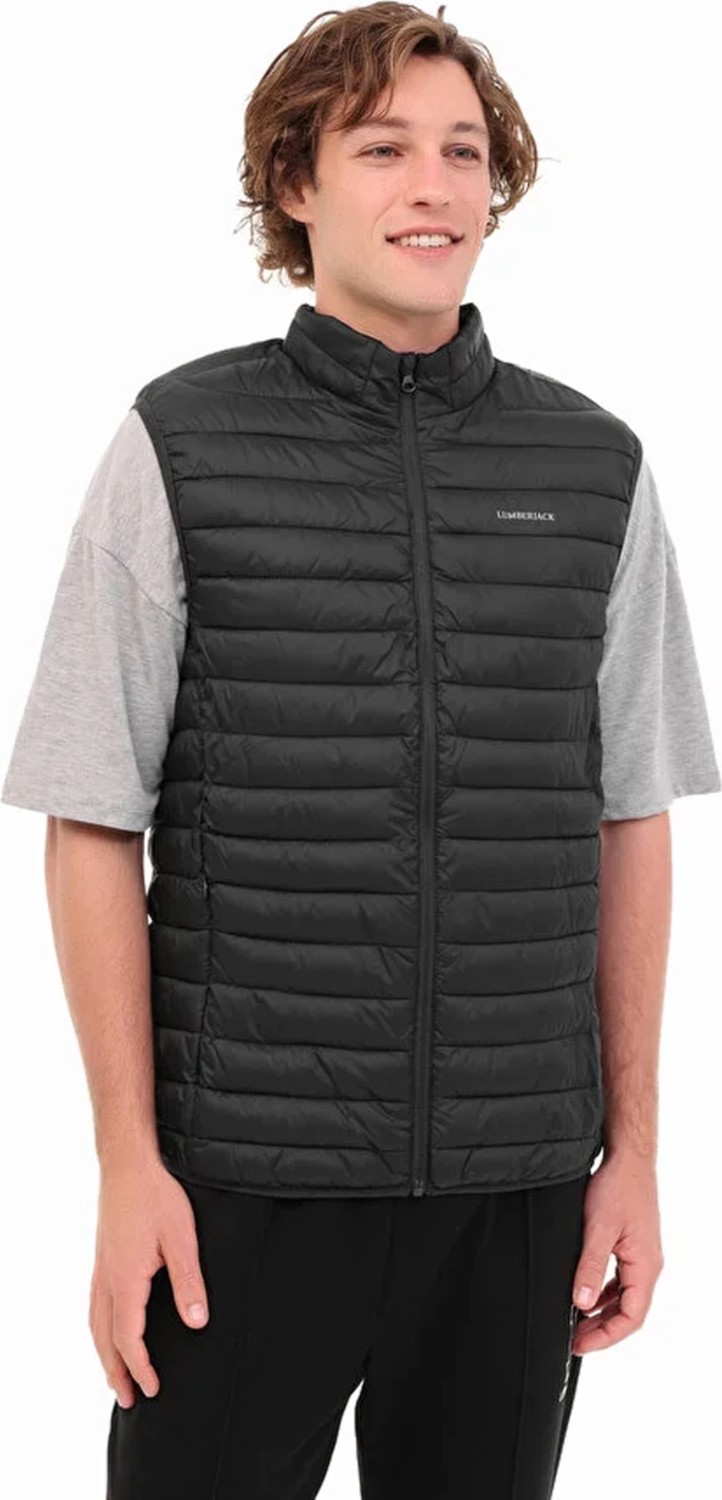 Lumberjack Star Vest Erkek Yelek - Siyah