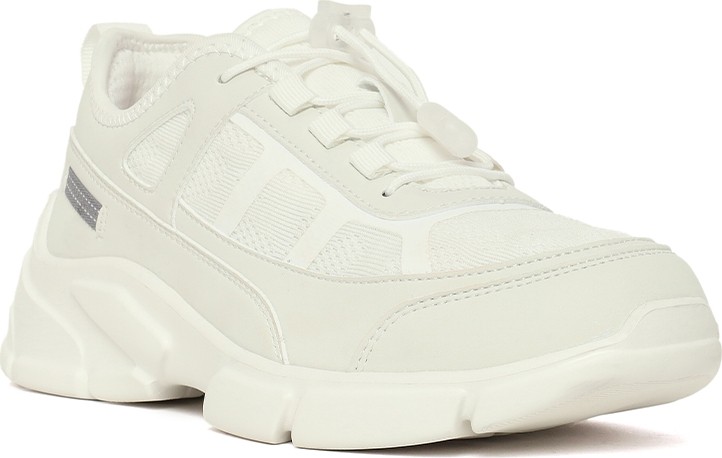 Derimod Kadın Beyaz Bağcıklı Kalın Tabanlı Sneaker 26PFE496414 görsel 7