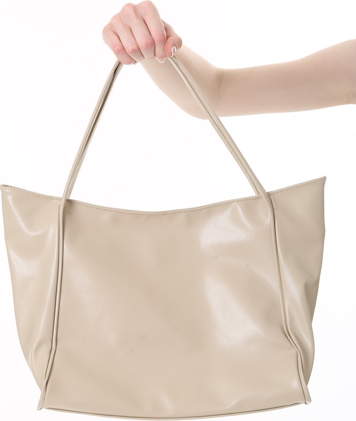 Baghashtag Bej Soft Deri Fermuarlı Çanta görsel 6
