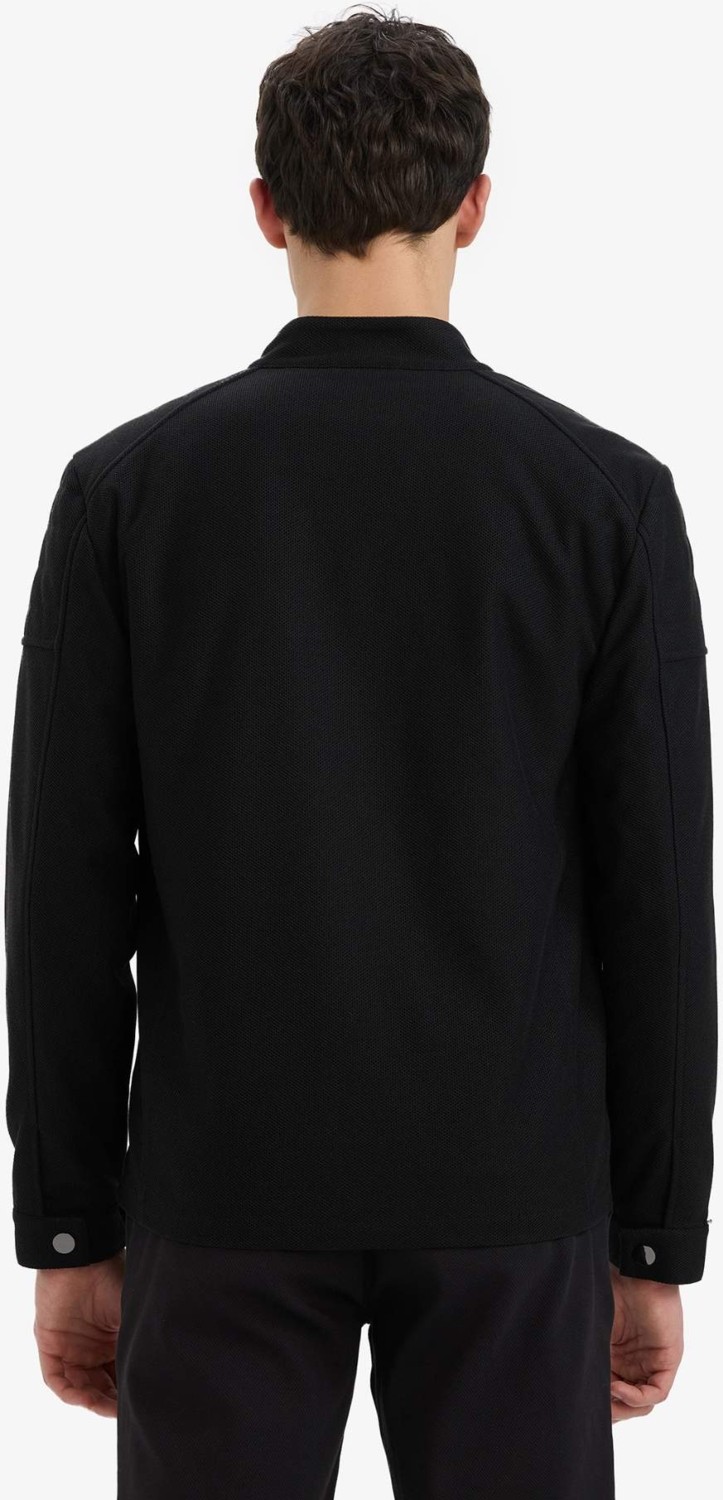 DeFacto Ultra Hafif Slim Fit Dar Kesim Dik Yaka Astarlı Fermuarlı Cepli Mevsimlik Baharlık Mont D7534AX25AU görsel 4