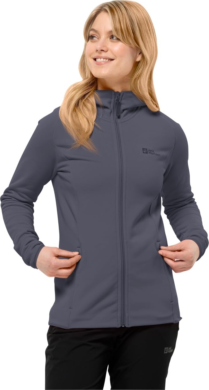 Die Grup Jack Wolfskın Baıselberg Hooded Fz W Kadın Polar Ceket, Dolphin, Xs