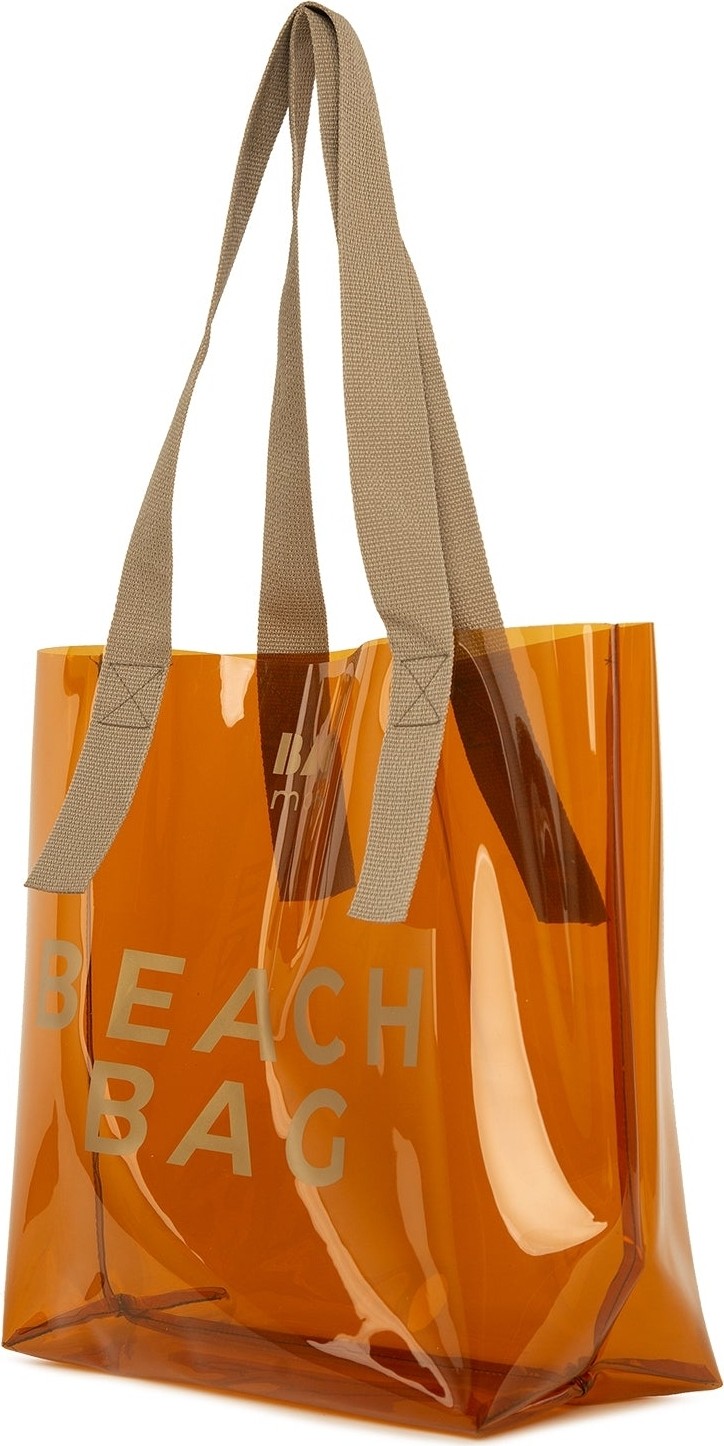 Bagmori Vizon Beach Bag Baskılı Şeffaf Plaj Çantası görsel 8