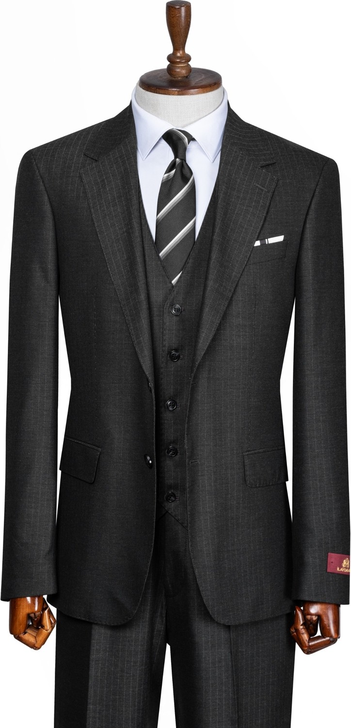 İlayda Emir Luxury, Blazer, Slim Fit, Çizgili, Erkek Takım Elbise