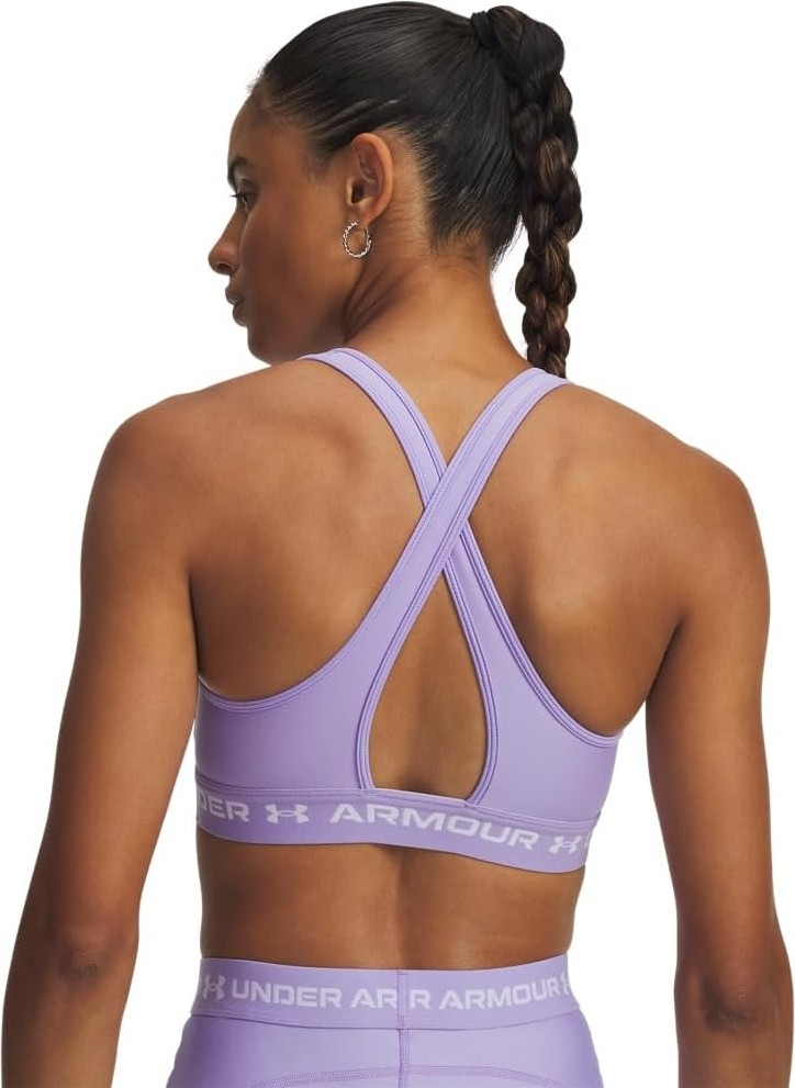 Kadın Ua Crossback Mid Heather Bra Spor Sütyeni görsel 2