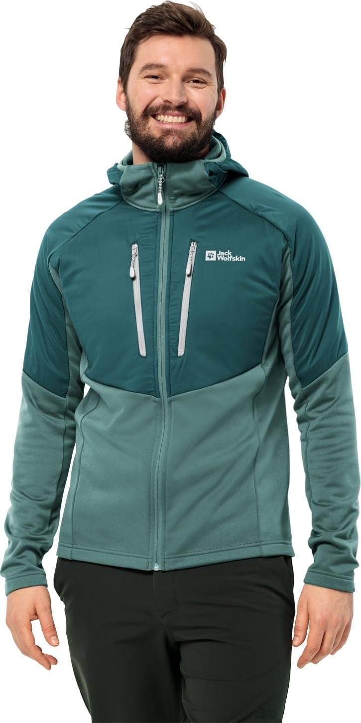 Die Grup Jack Wolfskın Alpgrat Pro Ins Fz M Erkek Outdoor Ceketi, Jade Green, S