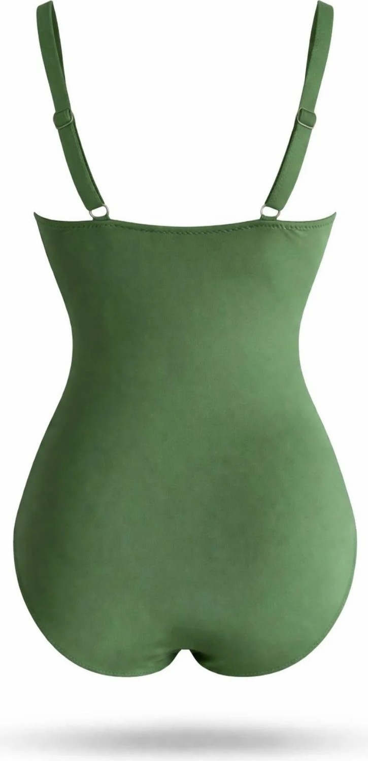 Sailor Moda Pareolu Korse Etkili Büzgülü Mayo görsel 3