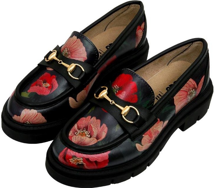 Dogo Kadın Vegan Deri Siyah Loafer - Poppy Tasarım