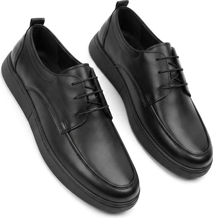 Zerenyus ZRJ0510 Business Casual Bağcıklı Erkek Klasik Ayakkabı - Siyah görsel 4