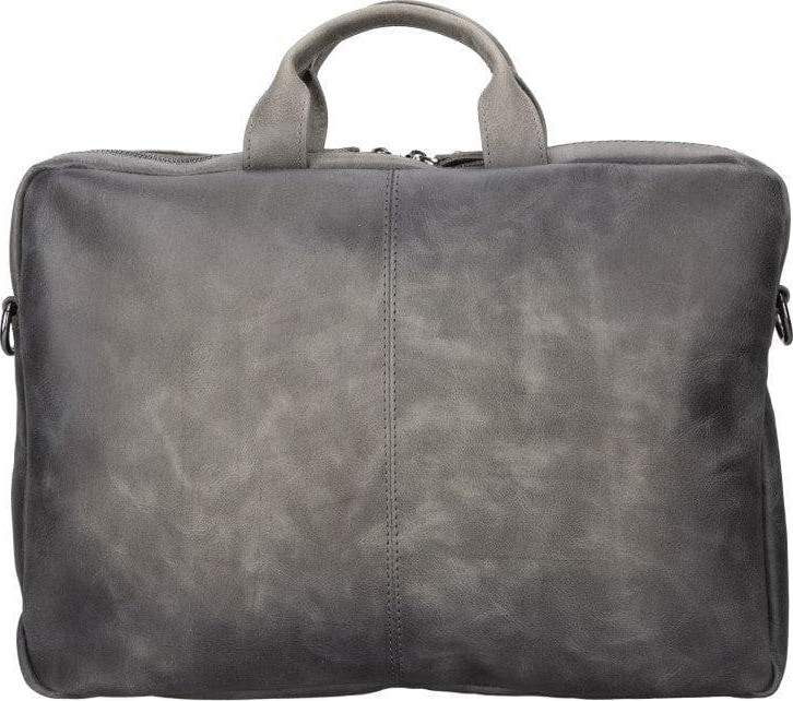 BloominBag Bloom Urban Shield 13"-14" Ash Gray Deri Laptop / Macbook Çantası görsel 5