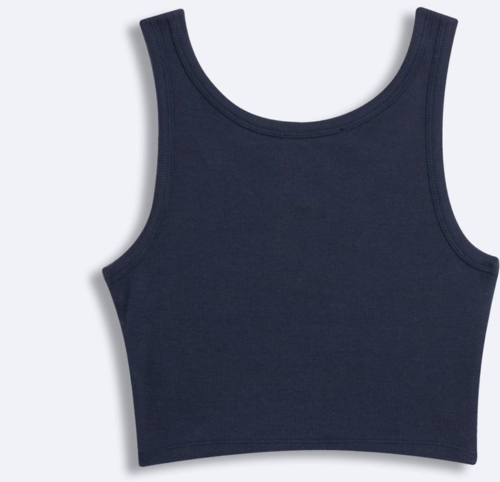 LTB Düğmeli Kaşkorse Crop Lacivert Atlet görsel 4