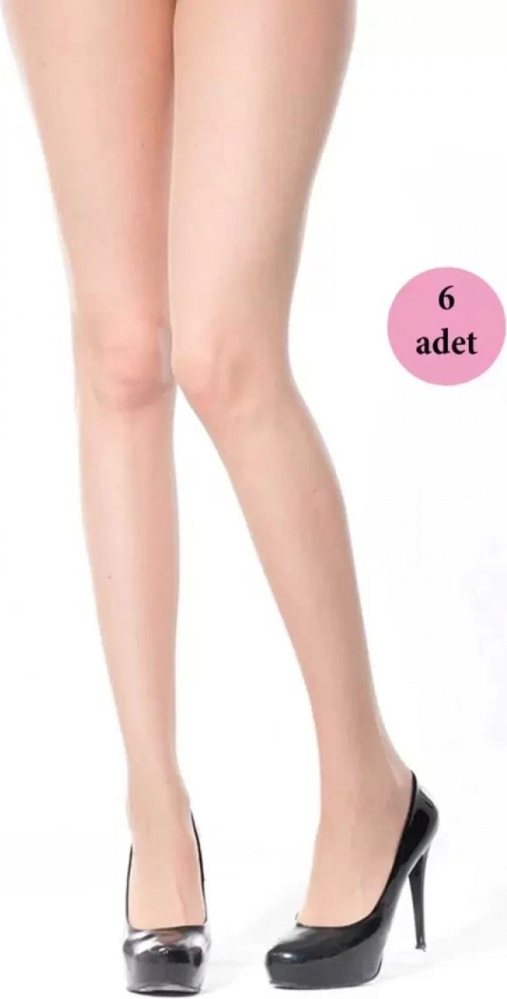 Hace Bazaar 6 Adet Süper Ince Külotlu Çorap 15 Denye 51 Sahra