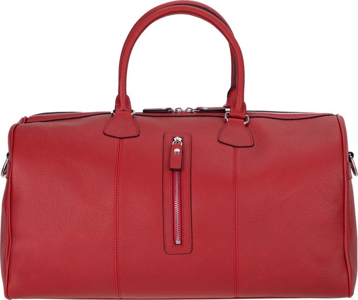 BloominBag Bloomvoyager Roma Rouge Hakiki Deri Duffle Unisex Seyahat & Hafta Sonu Çantası görsel 2
